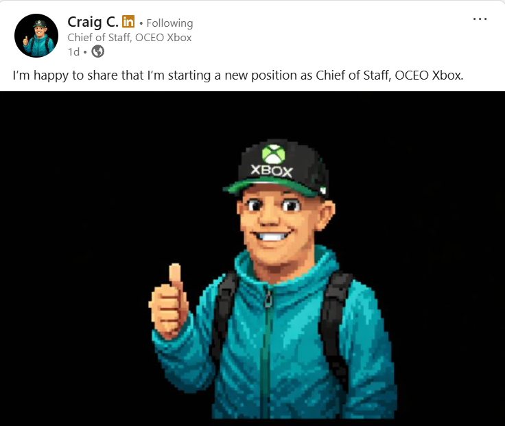 تعيين “كريج سينكوتا” رئيساً لموظفي مكتب الرئيس التنفيذي لـ Xbox: تعزيز فريق “آشا شارما” بخبرات مخضرمة