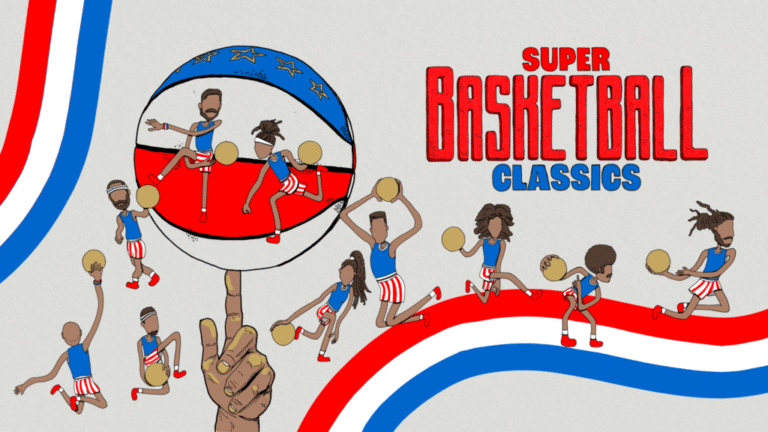 إعلان لعبة Super Basketball Classics بمشاركة Harlem Globetrotters احتفالًا بمرور 100 عام على الفريق