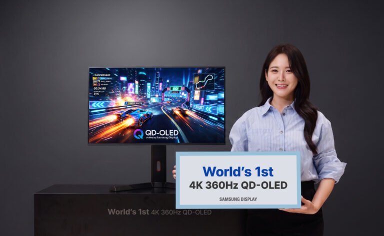 Samsung تطور أول شاشة QD-OLED بدقة 4K وبتردد 360Hz للحواسيب