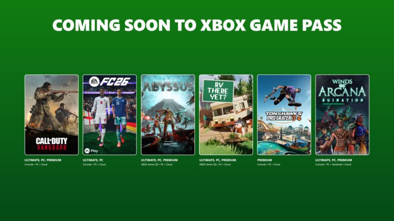 EA Sports FC 26 وCall of Duty: Vanguard ضمن ألعاب Game Pass الجديدة في يونيو ويوليو
