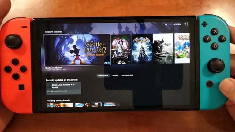 مودر يستعرض واجهة شبيهة بـ SteamOS على Nintendo Switch لكنها بعيدة عن تجربة Steam Deck
