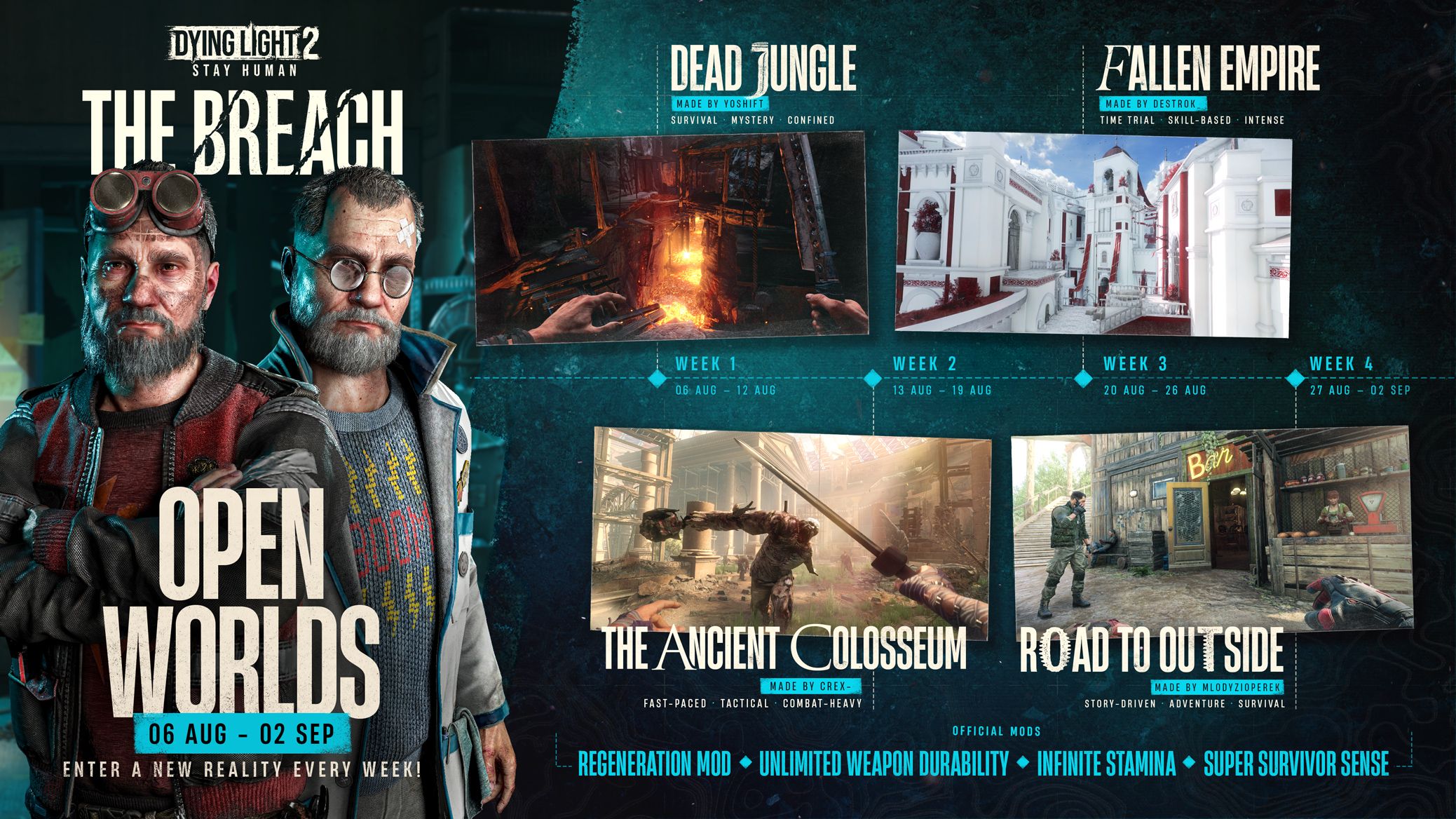 تحديثات أغسطس للعبة Dying Light 2 Stay Human