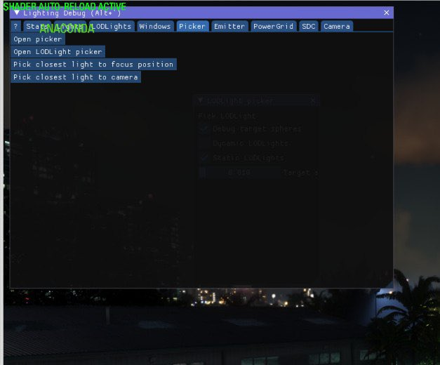 لقطة تقنية مزعومة من Build داخلي لـGTA VI