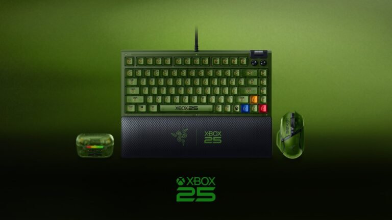 Razer تحتفل بمرور 25 عامًا على Xbox بمجموعة محدودة من Mouse وKeyboard وEarbuds