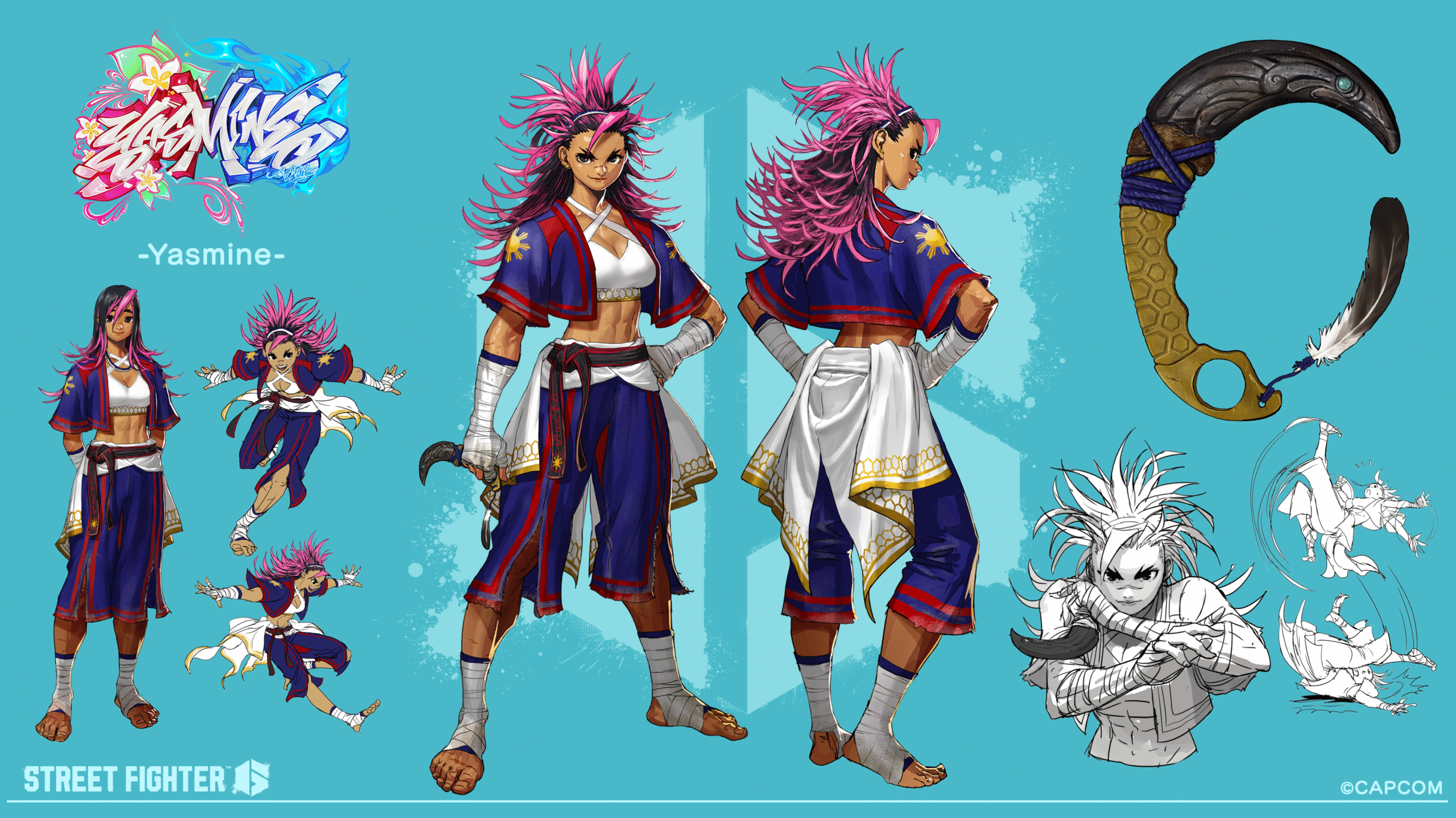 أسلوب Yasmine القتالي في Street Fighter 6