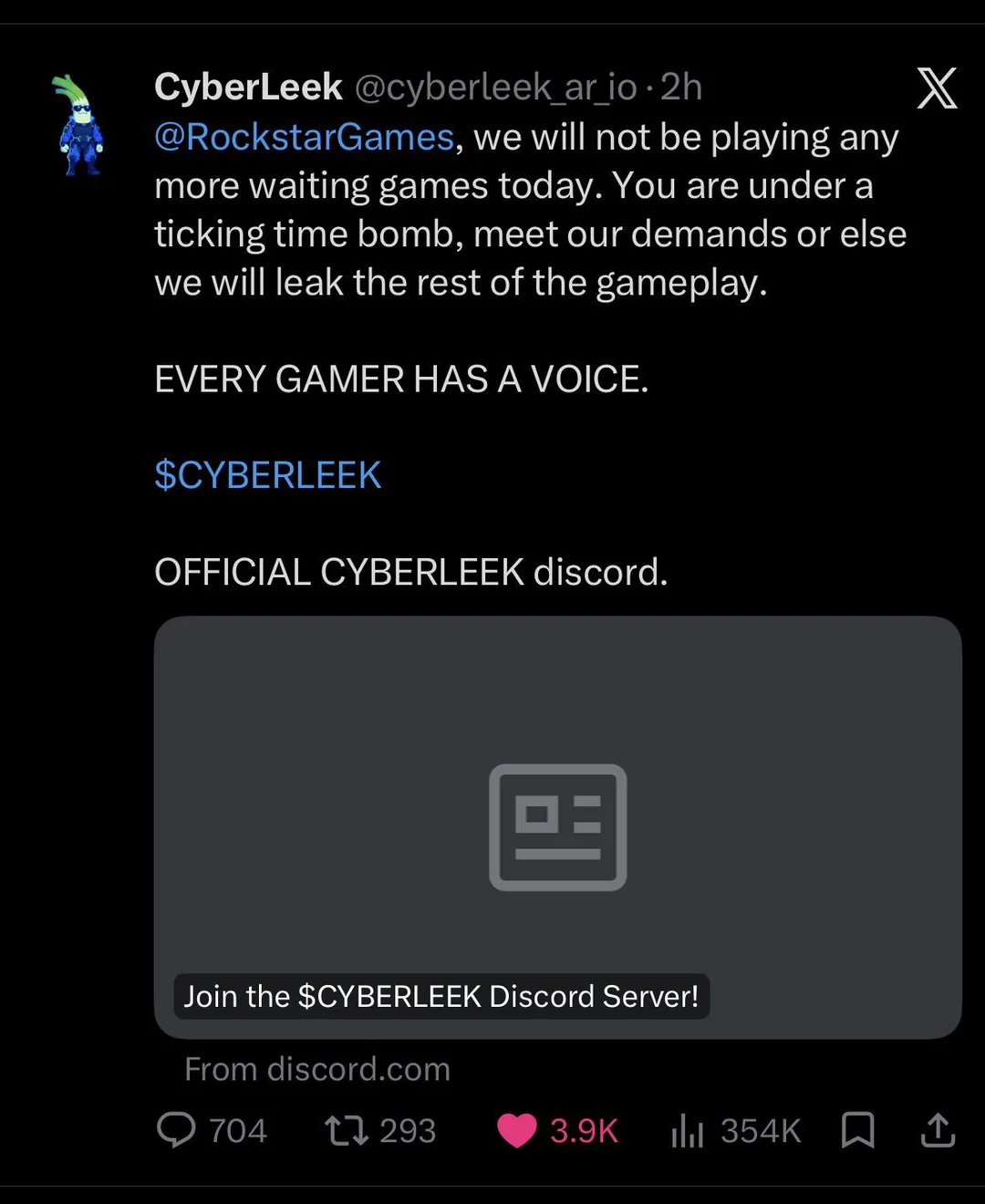 Cyberleek updates the community
