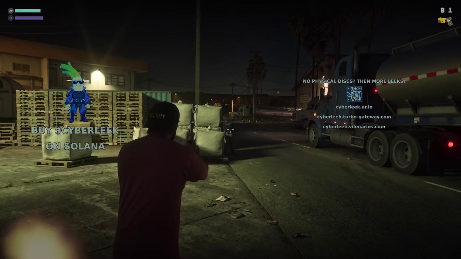 Cyberleek يكتب LEEK بالرصاص داخل GTA VI