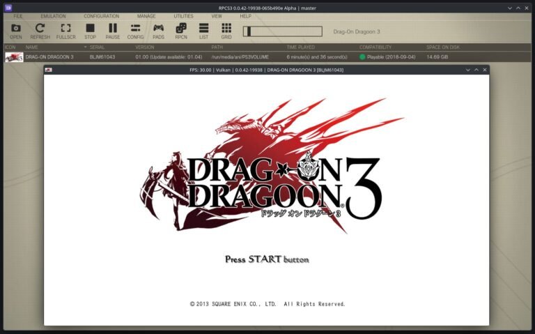 محاكي RPCS3 يتيح تشغيل ألعاب PS3 على PC مباشرة من القرص الفيزيائي